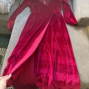 Pinup Couture | Dresses | Nwt Red Bianca Velvet Maxi Dress From ...